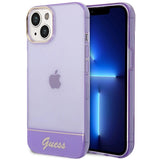 Guess gennemsigtige iPhone 14 6.1 " Sag - lilla