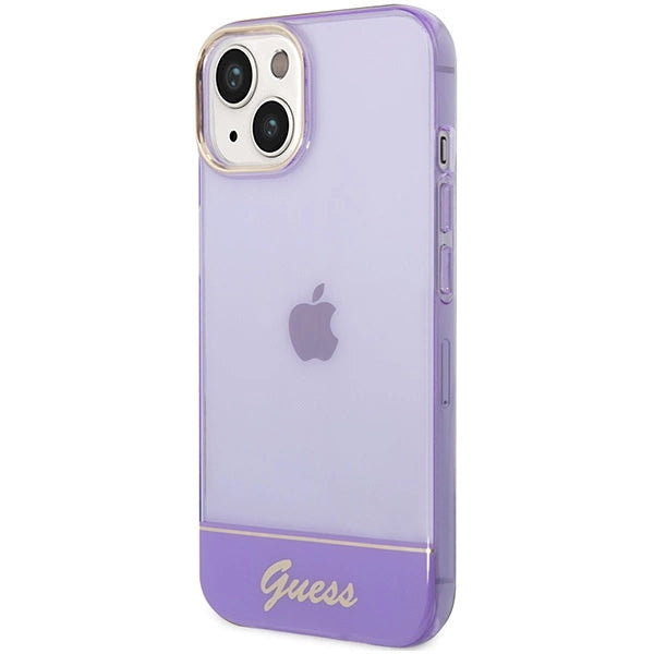 Guess gennemsigtige iPhone 14 6.1 " Sag - lilla