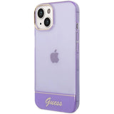Guess gennemsigtige iPhone 14 6.1 " Sag - lilla