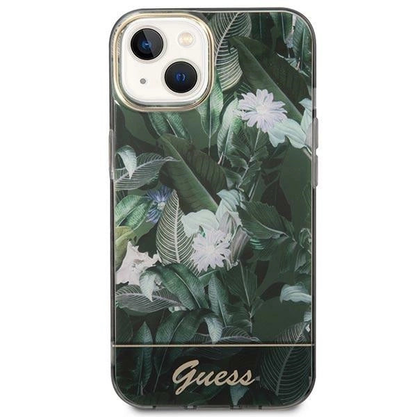 Guess Jungle Collection iPhone 14 Hylde - Grøn