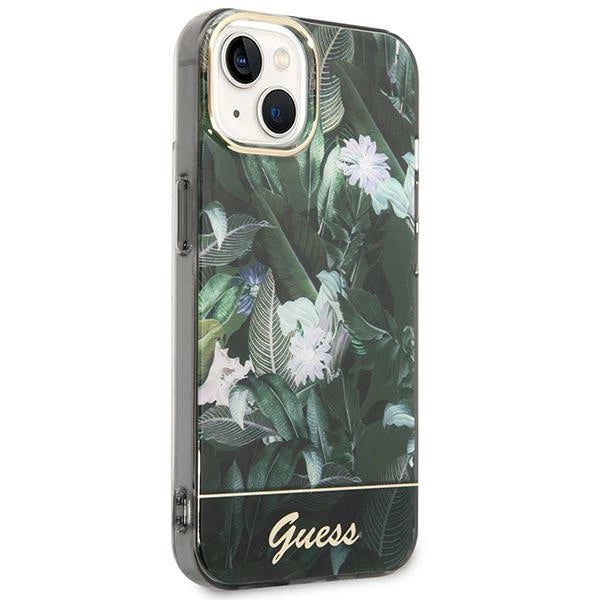 Guess Jungle Collection iPhone 14 Hylde - Grøn