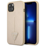 Guess GUHCP14SPSATLE iPhone 14 6,1 " beige / beige hardcase SaffianoTriangle Logo