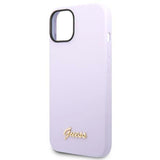 Guess GUHCP14SSLSMU iPhone 14 6,1" lilla/lila hårdkasse Silicone Vintage Gold Logo