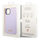 Guess GUHCP14SSLSMU iPhone 14 6,1" lilla/lila hårdkasse Silicone Vintage Gold Logo