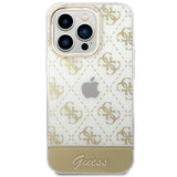 Guess GUHCP14XHG4MHG iPhone 14 Pro Max 6.7 "guld / guld hardcase 4G Pattern Script