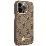 Guess GUHCP14XHG4SHW iPhone 14 Pro Max 6.7" brun/brun hard case 4G Vintage Gold Logo