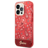 Guess GUHCP14XHGBNHR iPhone 14 Pro Max 6.7" rød/rød hardcase Bandana Paisley