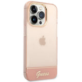Guess gennemsigtige iPhone 14 Pro Max 6.7" Case - Pink