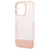 Guess gennemsigtige iPhone 14 Pro Max 6.7" Case - Pink