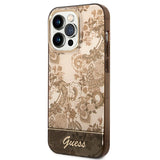 Guess GUHCP14XHGPLHC iPhone 14 Pro Max 6.7" oker hardcase Porcelæn Samling