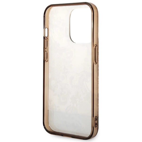 Guess GUHCP14XHGPLHC iPhone 14 Pro Max 6.7" oker hardcase Porcelæn Samling