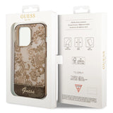 Guess GUHCP14XHGPLHC iPhone 14 Pro Max 6.7" oker hardcase Porcelæn Samling