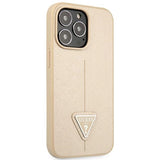 Guess GUHCP14XPSATLE iPhone 14 Pro Max 6,7 " beige / beige hardcase SaffianoTriangle Logo