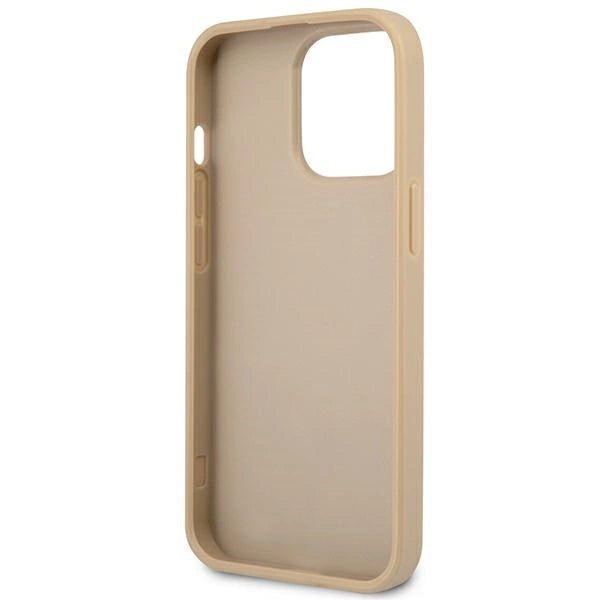 Guess GUHCP14XPSATLE iPhone 14 Pro Max 6,7 " beige / beige hardcase SaffianoTriangle Logo