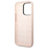Guess GUHCP14XSLTGP iPhone 14 Pro Max 6.7" pink/pink hardcase Silicone Triangle