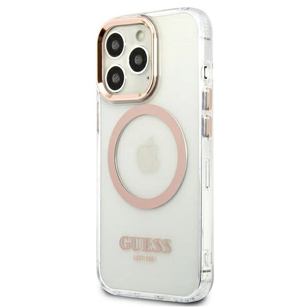 Guess GUHMP13XHTRMD iPhone 13 Pro Max 6.7 "guld / guld hard case Metal Outline Magsafe