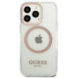 Guess GUHMP13XHTRMD iPhone 13 Pro Max 6.7 "guld / guld hard case Metal Outline Magsafe