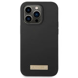 Guess GUHMP14LSBPLK iPhone 14 Pro 6,1" sort/sort hårdkasse Silicone Logo Plate MagSafe