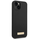 Guess GUHMP14MSBPLK iPhone 14 Plus 6.7" sort/sort hardcase Silikon Logo Plade MagSafe