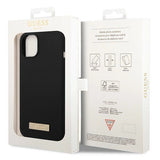 Guess GUHMP14MSBPLK iPhone 14 Plus 6.7" sort/sort hardcase Silikon Logo Plade MagSafe