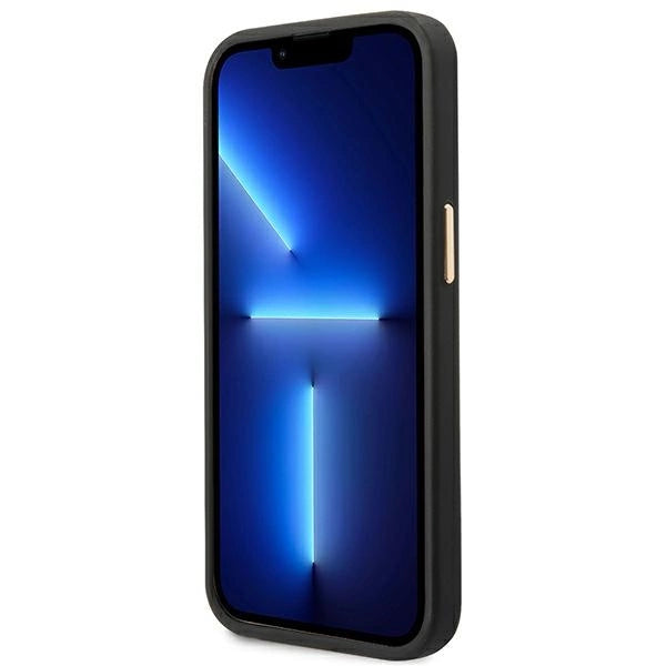 Guess GUHMP14MU4GPRK iPhone 14 Plus 6.7 "sort / sort hårdkasse 4G Logo Plate MagSafe