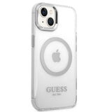 Guess GUHMP14SHTRMS iPhone 14 6.1" sølv/sølv hårdkasse Metal Outline Magsafe