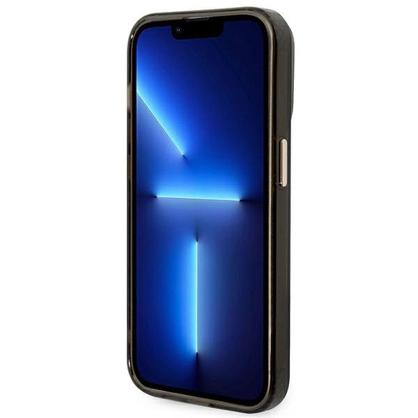 Guess GUHMP14XHTCMK iPhone 14 Pro Max 6.7" sort/sort hård forside Gold Outline Translucent MagSafe