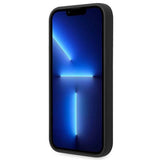 Guess GUHMP14XSBPLK iPhone 14 Pro Max 6,7" sort/sort hårdkasse Silicone Logo Plate MagSafe
