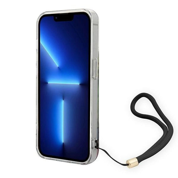 Guess GUOHCP14LHFLSB iPhone 14 Pro 6.1 "blå / blå hårdkasse blomsterstrop