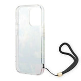 Guess GUOHCP14LHFLSB iPhone 14 Pro 6.1 "blå / blå hårdkasse blomsterstrop