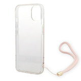 Guess GUOHCP14MH4STP iPhone 14 Plus 6.7 " pink / pink hardcase 4G Print Strap