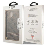 Guess GUOHCP14SH4STW iPhone 14 6.1 " brun / brun hardcase 4G Print Strap