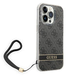 Guess GUOHCP14XH4STK iPhone 14 Pro Max 6.7" sort/sort hardcase 4G Print Strap