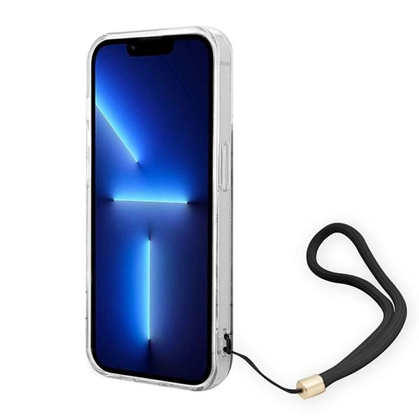 Guess GUOHCP14XH4STK iPhone 14 Pro Max 6.7" sort/sort hardcase 4G Print Strap