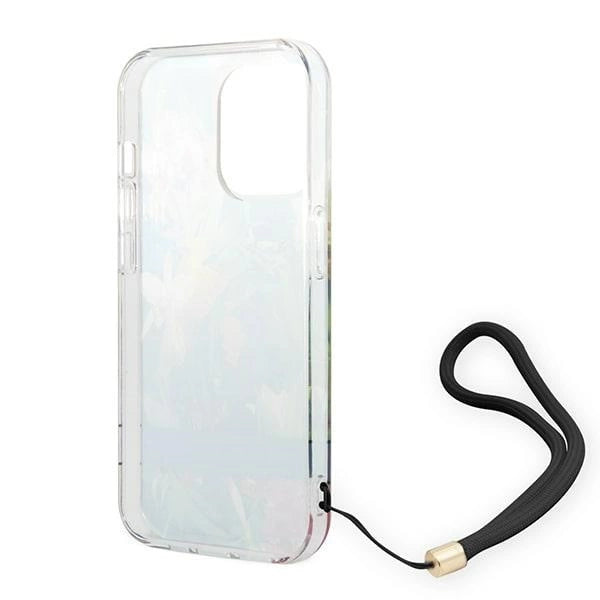 Guess GUOHCP14XHFLSB iPhone 14 Pro Max 6.7 "blå / blå hårdkasse blomsterstrop