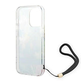 Guess GUOHCP14XHFLSB iPhone 14 Pro Max 6.7 "blå / blå hårdkasse blomsterstrop