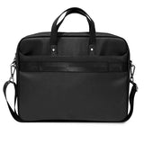 Guess Saffiano Triangle Logo taske til en 16'' laptop - sort