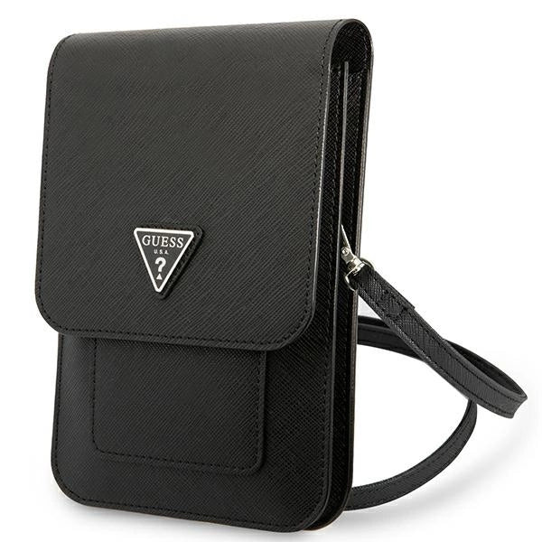 Guess Håndtaske GUWBSATMBK sort / sort Saffiano Triangle