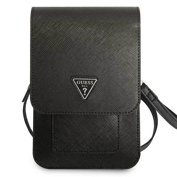 Guess Håndtaske GUWBSATMBK sort / sort Saffiano Triangle