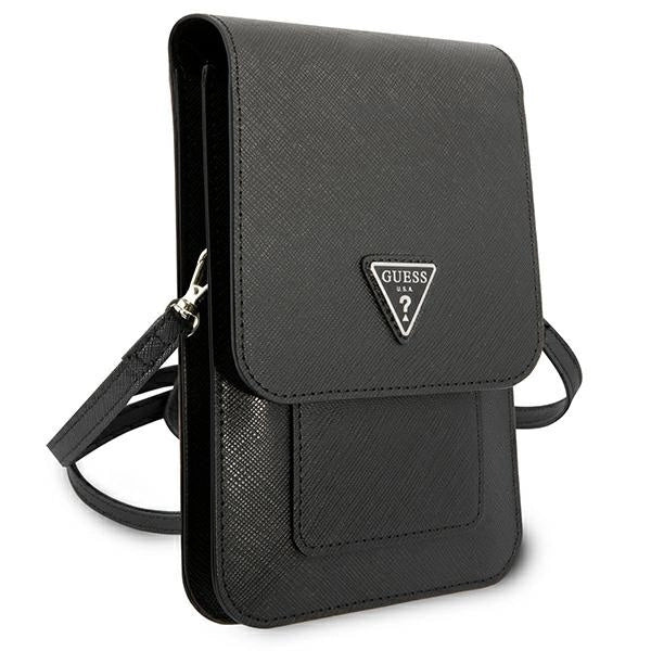Guess Håndtaske GUWBSATMBK sort / sort Saffiano Triangle