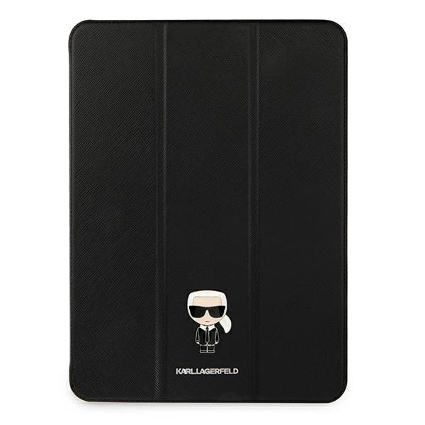 Karl Lagerfeld KLFC12OKMK iPad 12.9" Pro 2021 Bogomslag sort Saffiano Karl Iconic