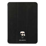 Karl Lagerfeld KLFC12OKMK iPad 12.9" Pro 2021 Bogomslag sort Saffiano Karl Iconic