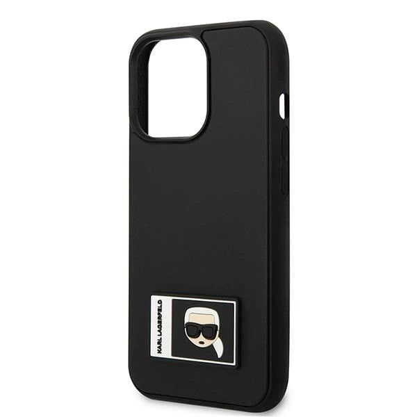 Karl Lagerfeld KLHCP13L3DKPK iPhone 13 Pro / 13 6,1" sort/sort hardcase Ikonik Patch