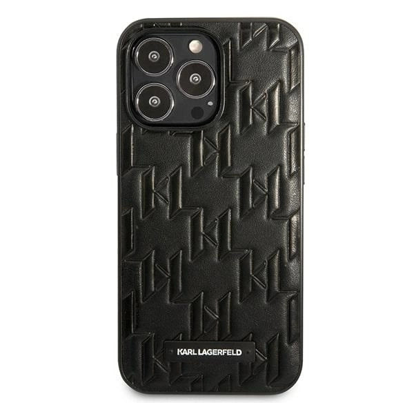 Karl Lagerfeld KLHCP13LMNMP1K iPhone 13 Pro / 13 6,1 "hardcase sort / sort Monogram Plaque