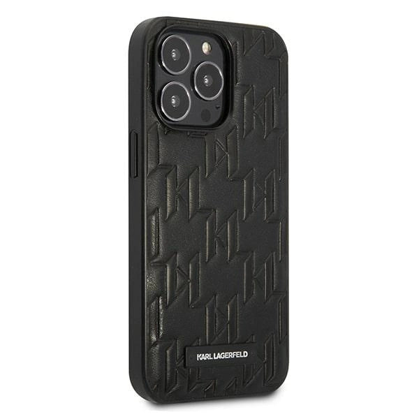 Karl Lagerfeld KLHCP13LMNMP1K iPhone 13 Pro / 13 6,1 "hardcase sort / sort Monogram Plaque