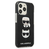 Karl Lagerfeld KLHCP13LTPE2TK iPhone 13 Pro / 13 6,1" hardcase czarny/sort Karl&Choupette Head