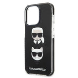 Karl Lagerfeld KLHCP13LTPE2TK iPhone 13 Pro / 13 6,1" hardcase czarny/sort Karl&Choupette Head