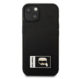 Karl Lagerfeld KLHCP13M3DKPK iPhone 13 6,1" sort/sort hardcase Ikonik Patch