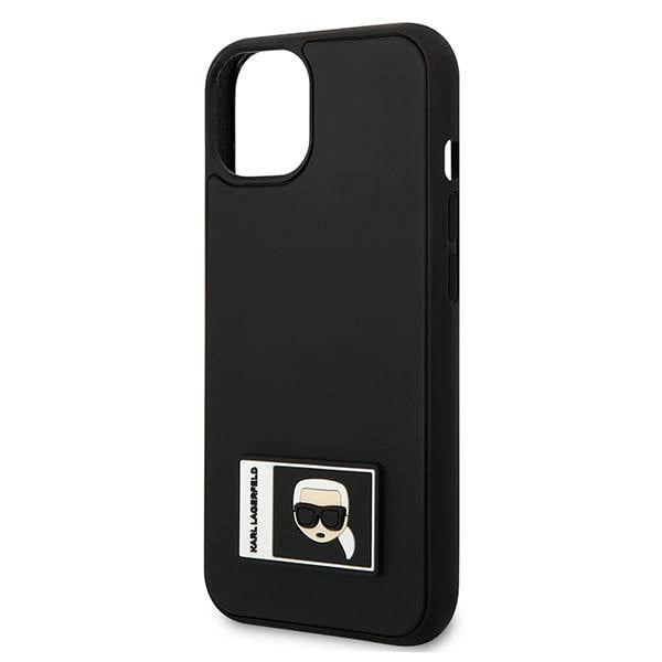 Karl Lagerfeld KLHCP13M3DKPK iPhone 13 6,1" sort/sort hardcase Ikonik Patch