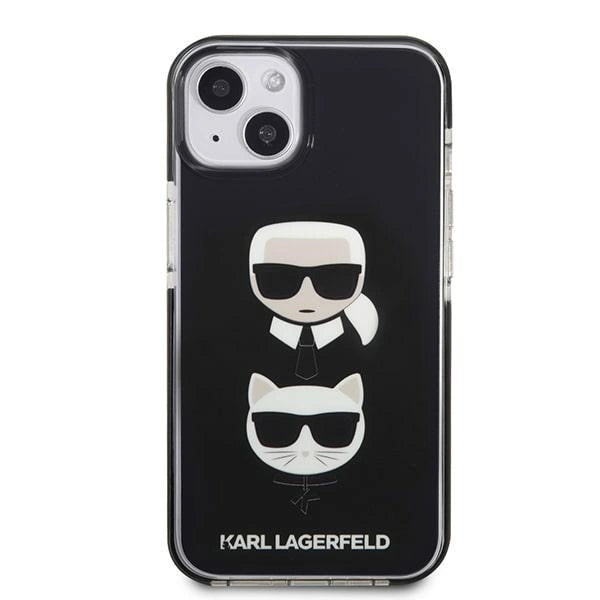 Karl Lagerfeld KLHCP13MTPE2TK iPhone 13 6,1" hardcase sort Karl&Choupette Head